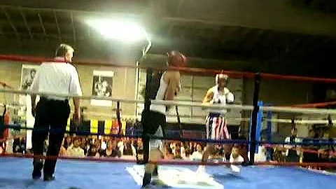 Manny's fight - Round 1- rocky shorts