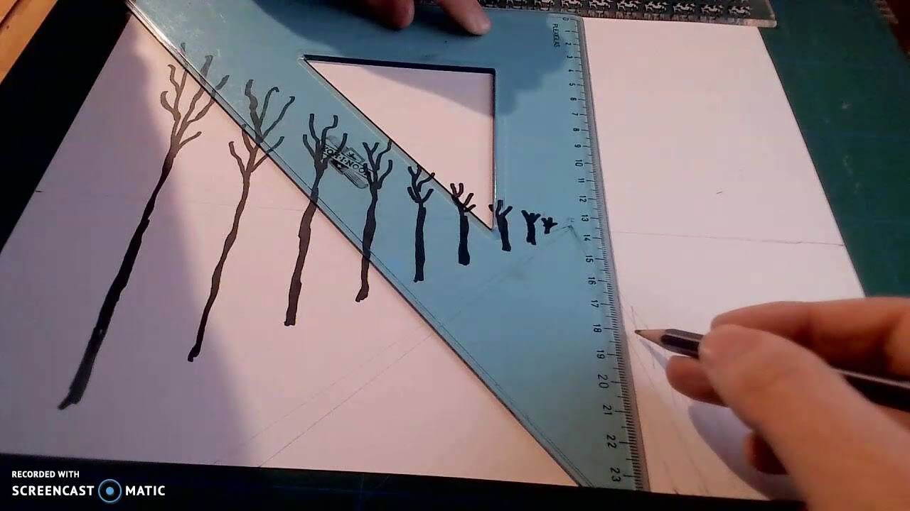 prospettiva di un paesaggio invernale