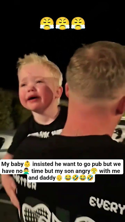 When Your Baby Demands a Pub Trip🤣#funnybaby #pubvibes #dada#angrymood #cutemoments #familylove#fyp