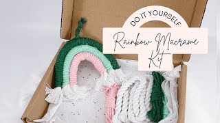 DIY Mini Rainbow Macrame Kits Tutorial