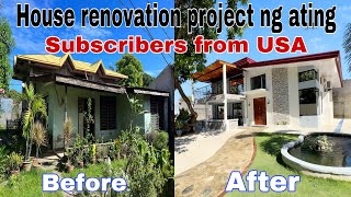 Renovation House project ng ating subscribers from USA / 2 storey w/ swimming pool ang ganda