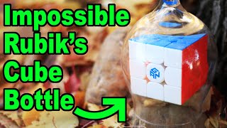 Putting a Rubik's Cube in a BOTTLE (and solving it!?)