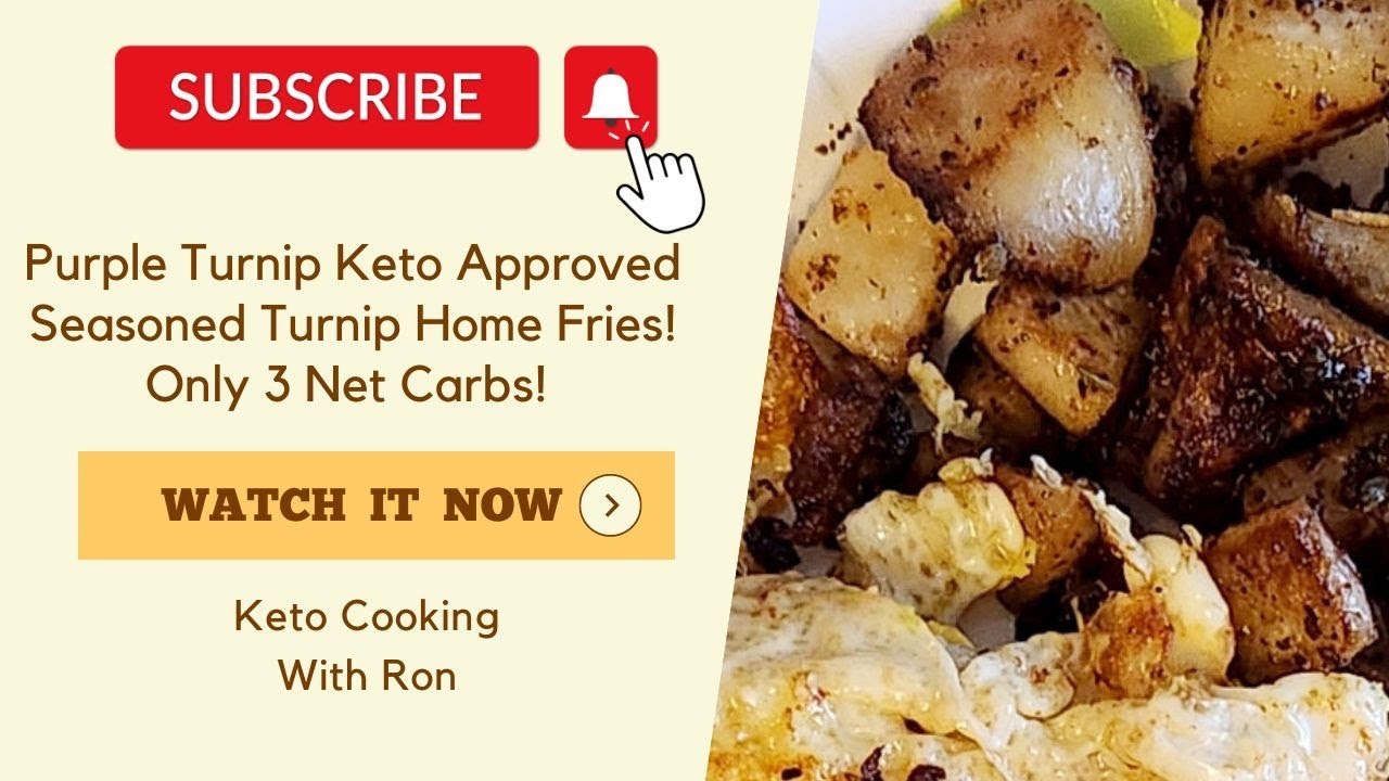 Purple Turnip Keto Approved Seasoned Turnip Home Fries! Only 3 Net