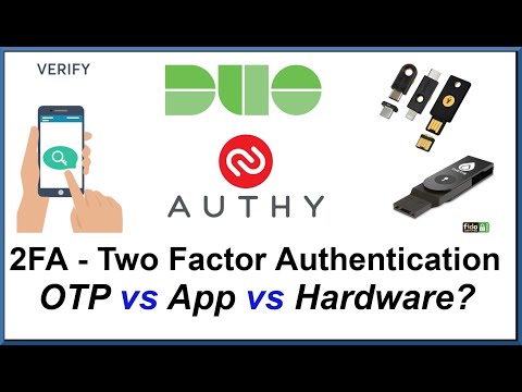 2FA - Types and Options - OTP vs App Authenticator vs Hardware Key