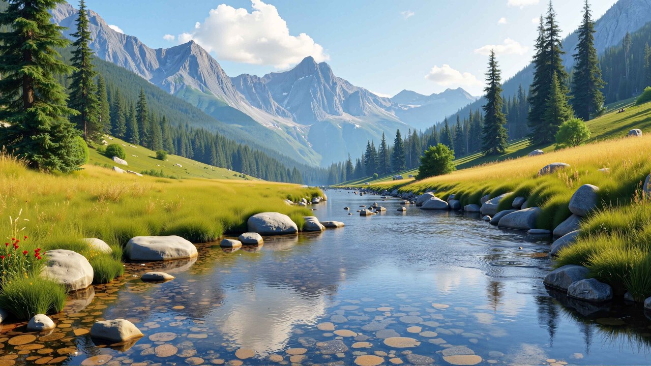 🍃 Flute Music for Stress Relief & Nervous System Healing | Peaceful Water Stream & Sleep Aid