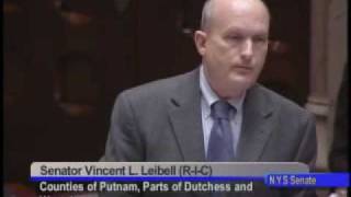 NYS Senator Vincent Leibell comments on Fallen Soldier Resolution - 1/26/10