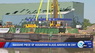 Massive piece of aquarium glass arrives in CNY