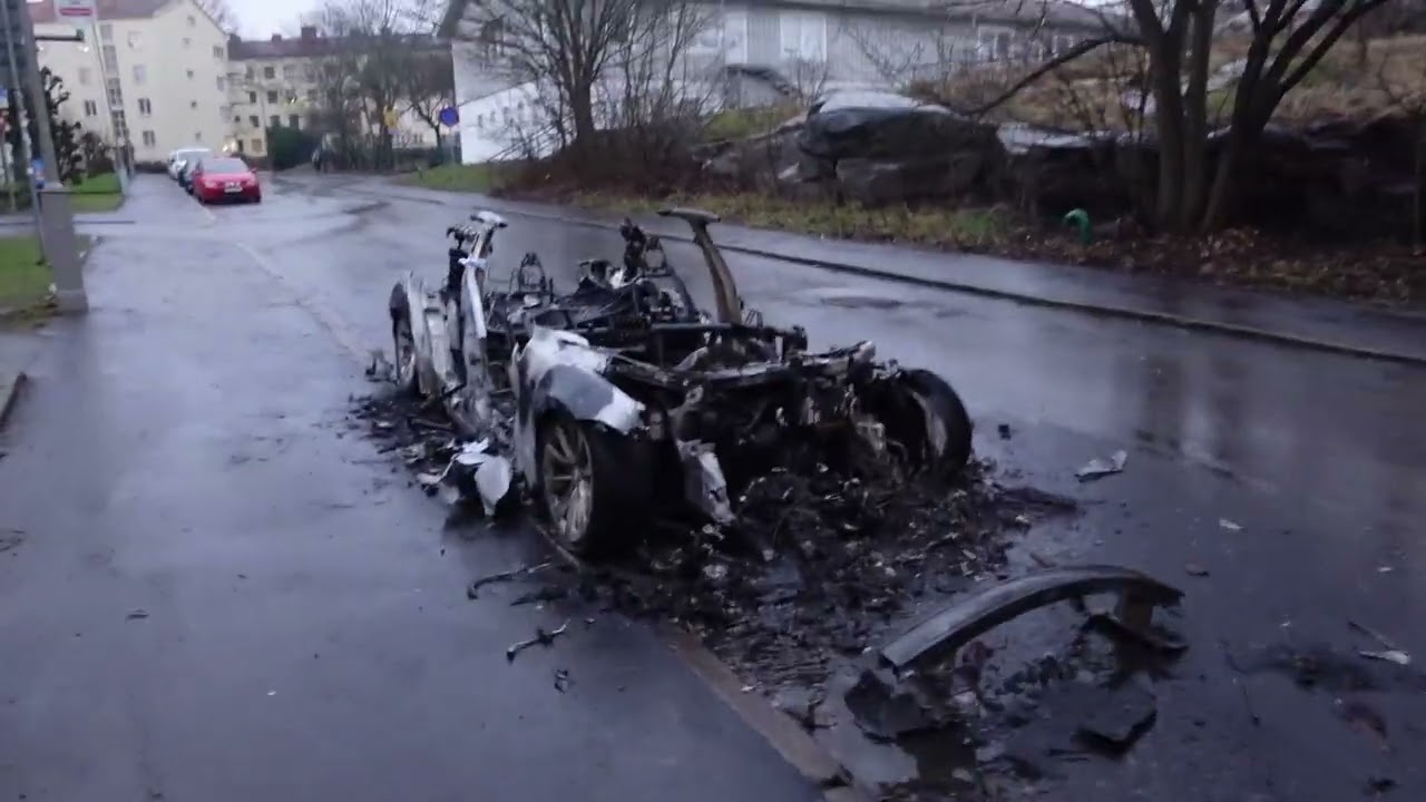 Car fires in Majorna in Gothenburg