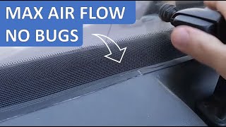 1st attempt adding screens to van pop-out windows