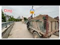 Dượt đuổi công nông chở cát cực căng | chase the farm truck carrying sand #excavator