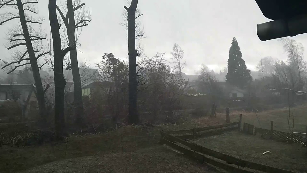 STURM SABINE (ORKAN SABINE) + EXTREMER Graupel Niederschlag 😱 / Sturmtief Sabine - Orkantief Sabine