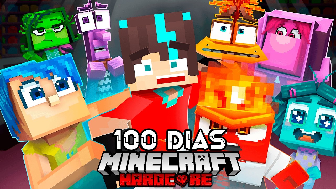 🟥SOBREVIVÍ 100 DÍAS en INTENSAMENTE en Minecraft HARDCORE!