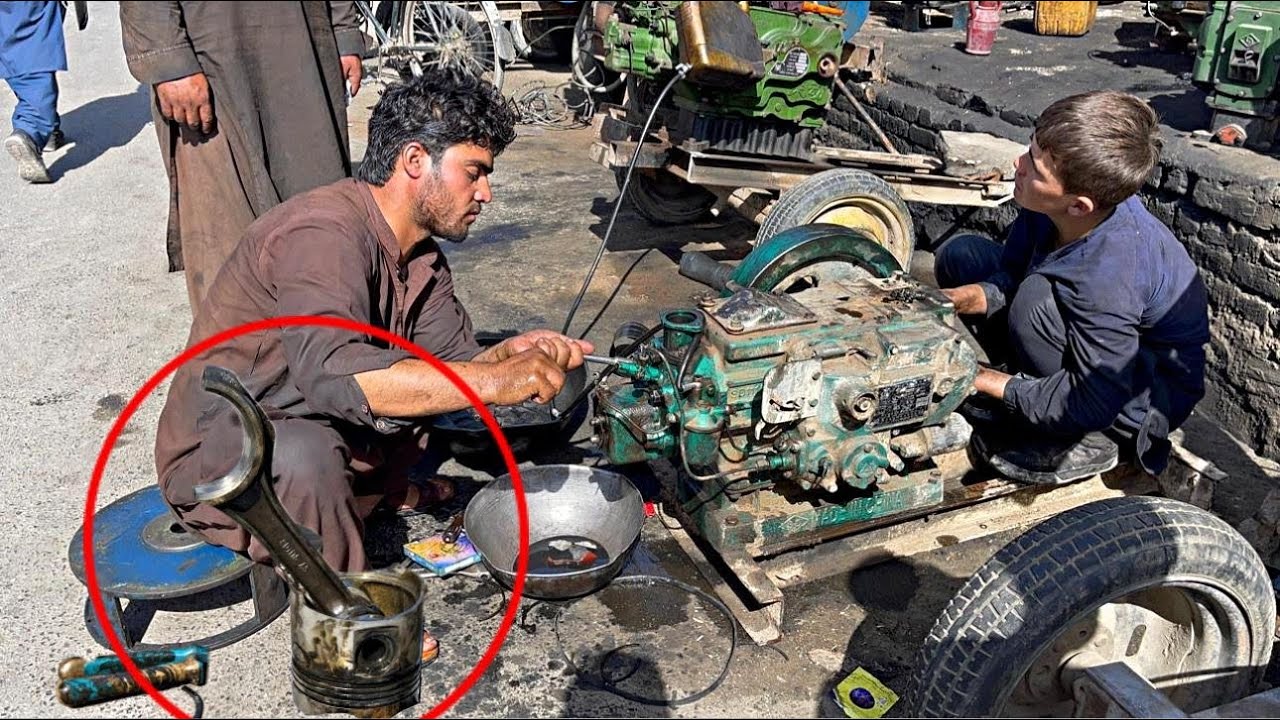 From Disassembly to Power: “Full Rebuild of a 20 Horsepower Diesel Engine | Step-by-Step Assembly”