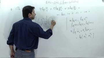 BHU- 2012 paper solution with logic & Trick-