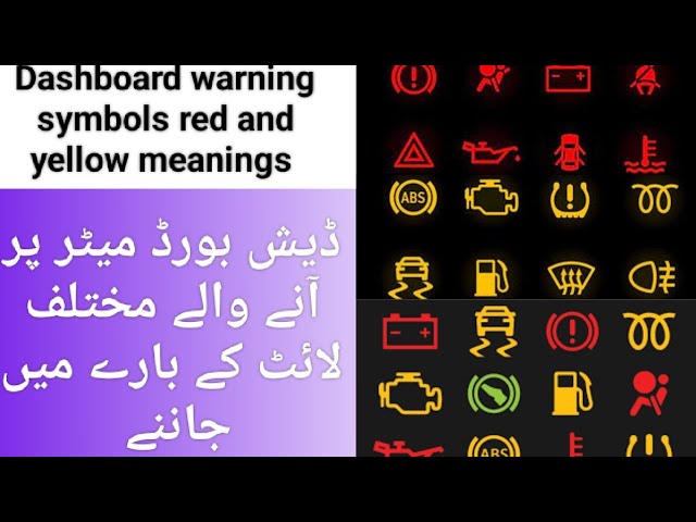 Vehicle Dashboard Warning Light Symbols and Indicators Meaning in Hindi