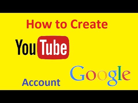 How to create youtube account