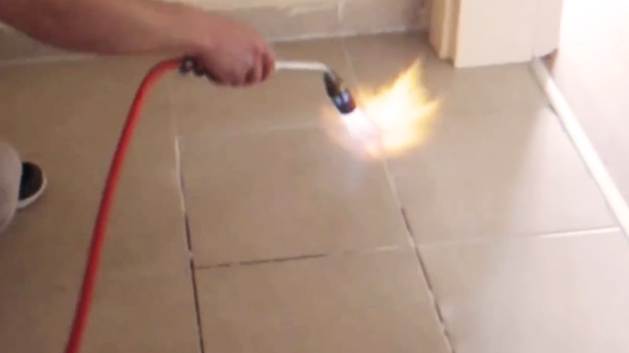 How To Repair A Loose Tile Floor & Fix A Ceramic Floor - YouTube