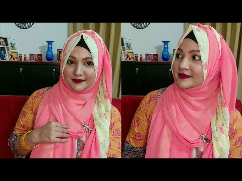 Easy Hijab Tutorial Using Two Hijab (2022)|| Tahmina Shova 💝