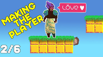 Creating The Player Character - How To Make A PLATFORMER GAME (Love2D) 2/6