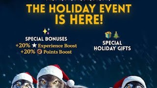 The Wolf - Happy Holidays Winter event gameplay ❄ + Hunting two Champions 🏆 Profile