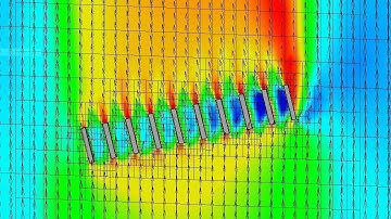 SolidWorks Flow Simulation - Simulating Grid Fin On Cylinder Test
