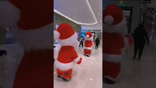 So Many Dancing Santa Claus We Wish You A Merry Christmas Happy New Year 