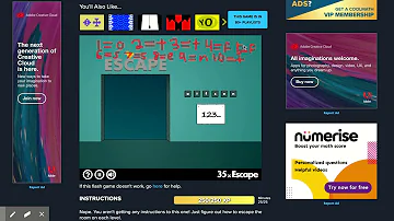 Level 35 Walkthrough for 40x Escape on coolmathgames.com