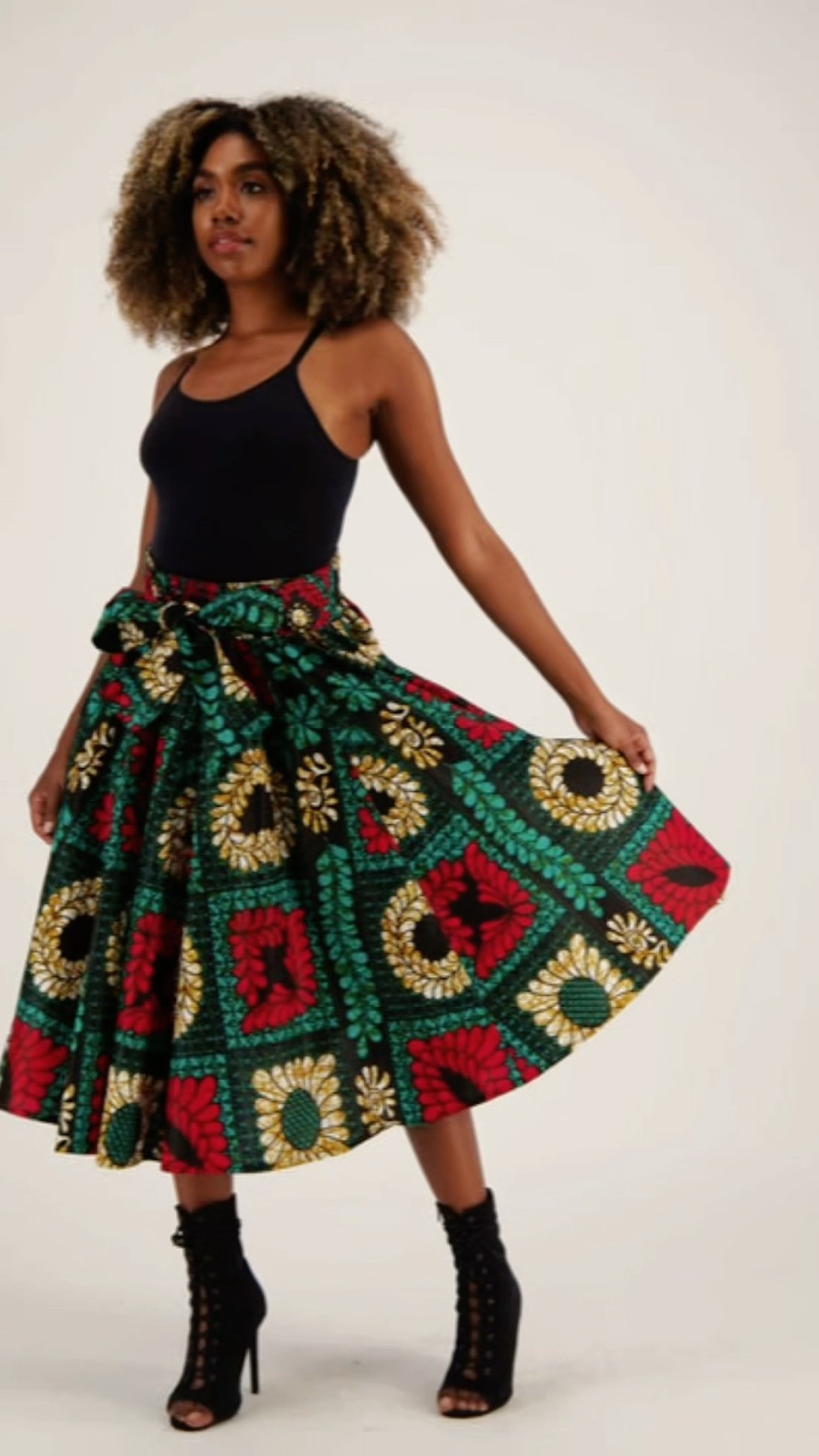 【最終値下げ】African print design skirt Amazon.com: Sakkas 16321 - African Dutch Ankara Wax Print