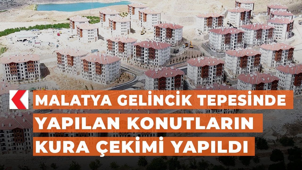 Malatya Gelincik Tepesinde yapılan konutların kura çekimi yapıldı