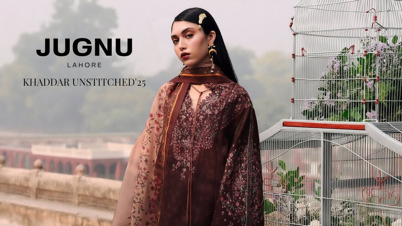 Jugnu Luxury Winter Collection 2025 | Jugnu Unstitched Embroidered Khaddar Collection Winter 2025