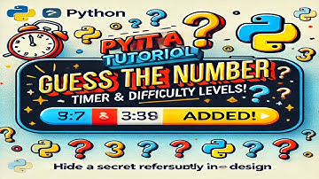 🕹️ Python Guess the Number Game – With Timer & Difficulty Levels! ⏳🔥