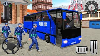 US Police Bus Mountain Driving Simulator - Android Gameplay screenshot 2