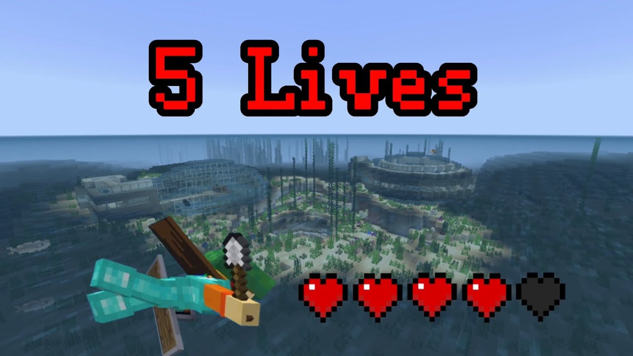 Building an Underwater City - Minecraft 5 Lives - YouTube