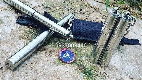 Review test côn nhị khúc inox rút gọn Nunchaku mới mua. #nunchaku #connhikhuc #kanshop