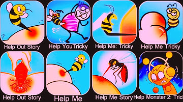 Help Me Tricky Puzzle,Help Me Tricky Story,Help Stickman Tricky puzzle VS Tricky Story,Help Me Brain