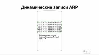 7.2 ARP таблица и ARP протокол