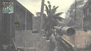 MW3: Random cross map throwing knife on village