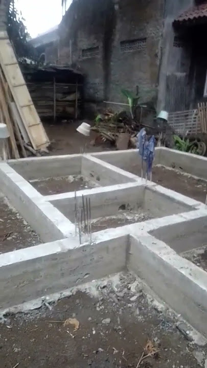 Pondasi sloof gantung 2 lantai siap menahan beban