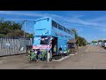 All Aboard The Big Blue Bus for Breakfast