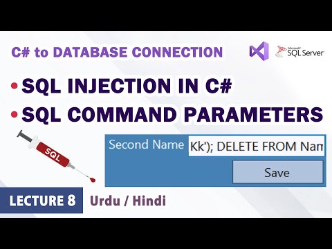 What is SQL Injection in C# | SQL Connection with parameters | Prevent ...