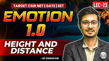Aptitude For CSIR NET Height and Distance 2025 | Most Important Questions | Lec- 23 | IFAS