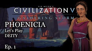 #1 Let's Play Civ 6 Phoenicia - Dido - Phoenician Empire - Civilization VI Gathering Storm