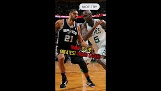 Tim Duncan is an underrated TRASH TALKER according to Kevin Garnett #short #shorts #nba #basketball