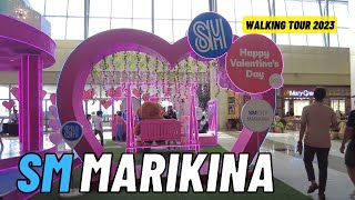 4k Walking Tour  Sm City Marikina 2023  Valentines Decorations