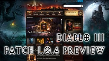 Diablo 3 1.0.4 Patch Preview