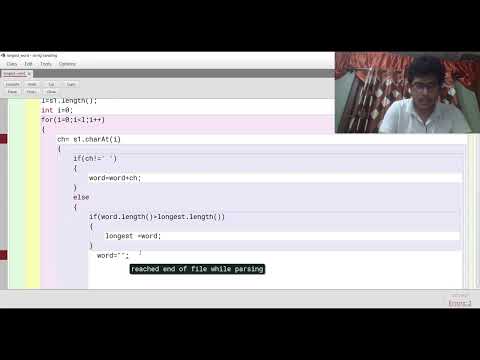Longest word in a given string in java | ICSE X | class 10 | Semester 2 | computer applications