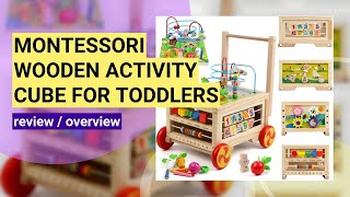 Review: Exploring the 7-in-1 Montessori Wooden Activity Cube for Toddlers
