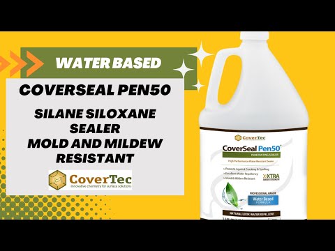 CoverSeal Pen50 Silane Siloxane Sealer | Water-Based Mold & Mildew Resistant Coating - Product Video