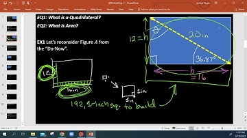 Geometry Unit 4 Day 1 (Video 1/3): Intro to Quadrilaterals & Area