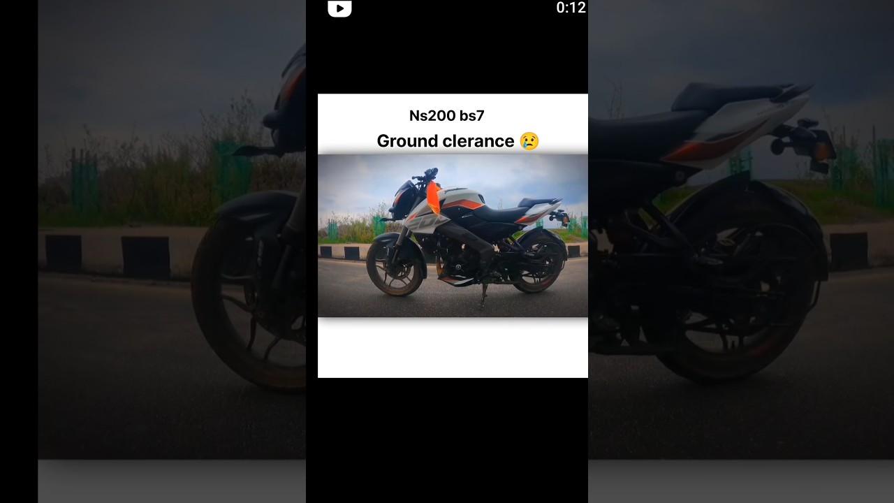 NS200bs7 Ground clearance🥹🥲